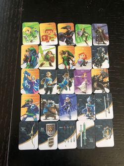 25 Zelda Amiibo Cards