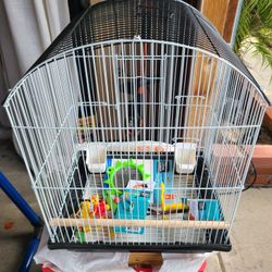 Small Bird Cage w/ Accessories 