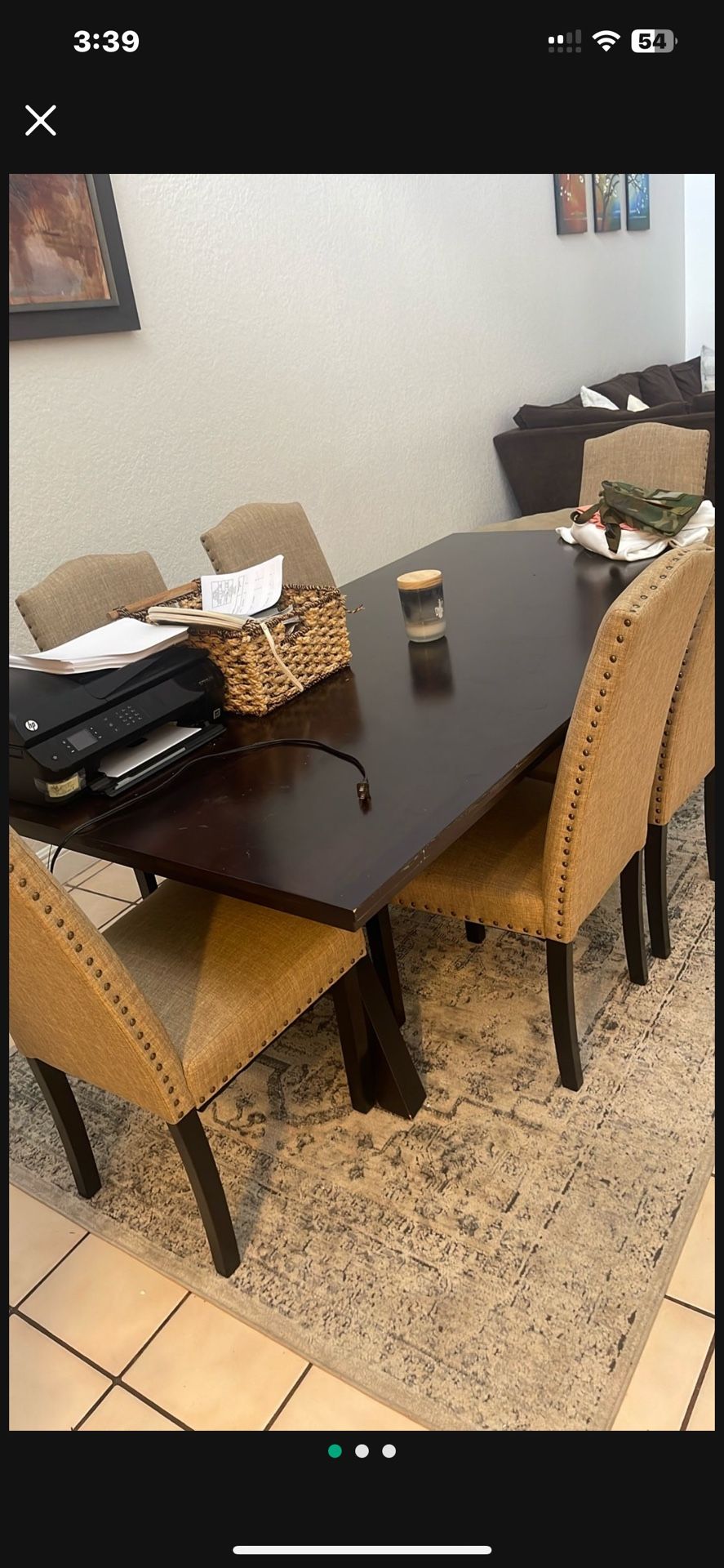 Dining Room Table/6 Seater And Chairs 6