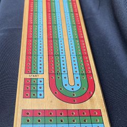 Mainstreet Classics wooden cribbage board.