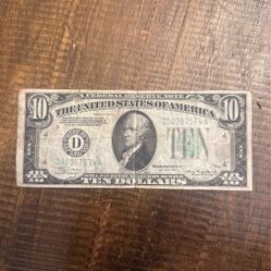 Rare 10 Dollar Bill