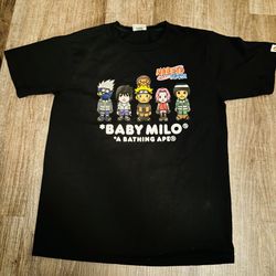 Men’s Medium Bape x Naruto Baby milo Shirt