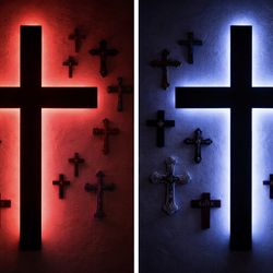 Handmade Backlit Wooden Wall Art | 3ft Rustic LED Statement Piece | Indoor & Outdoor Home Décor