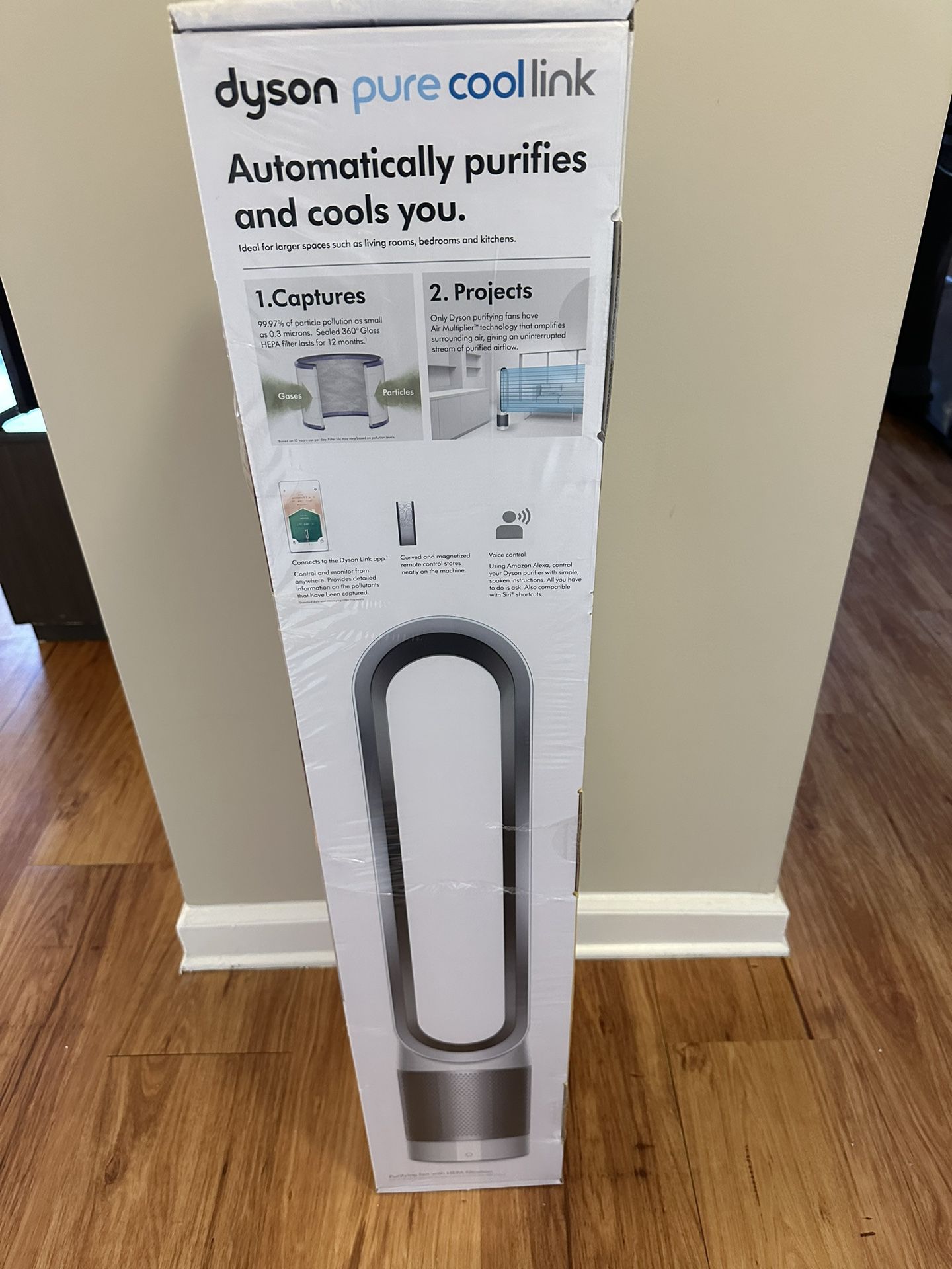 Dyson TP02 Pure Cool Link Connected Tower Air Purifier Fan | Iron/Silver | New