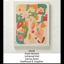 Brand New Opallhouse & Jungalow 24x30 Floral Abstract 