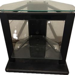 Glass And METAL Corner Stand