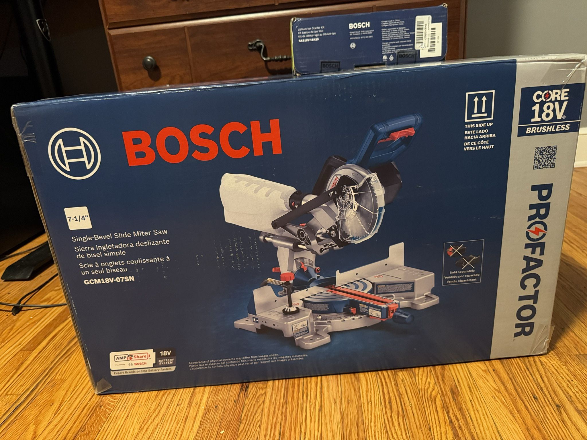 Bosch miter saw with battery bundle