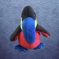 Rare TY Beanie baby Kiwi toucan. 7 in