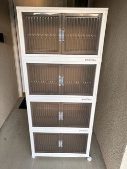 Multi shelf storage cabinet. BROVIEW.