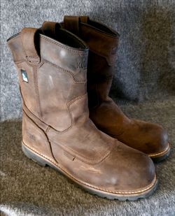 Men's Kodiak McKinney Wellington Waterproof Composite Toe Pull-On Safety Work Boot - Mens US Size 11.5 W - Great Condition