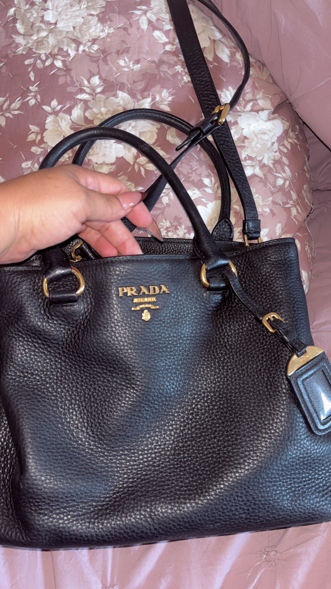 Prada Vitello Daino Leather Bag