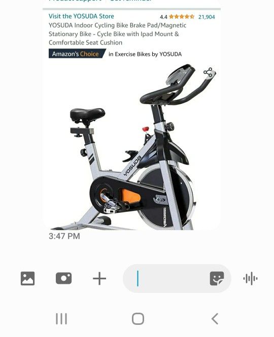 Yasuda Indoor Stationary Exercise Bicycle- Like New