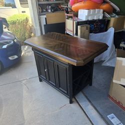 Clove Black And Cherry Kitchen Island 