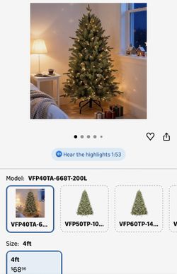 4 Foot Tree With Lights