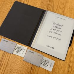 ReMarkable 2 E-Ink Tablet with Marker Plus, Case, and Extra Tips