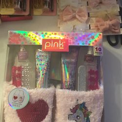  Pink   Bath set With Slippers   Gift Set 