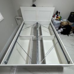 BRIMNES Bed Frame Queen IKEA