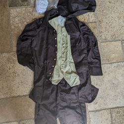 5 PC Colonial revolution Soldier Costume Size XL 