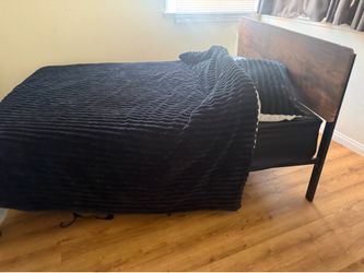 Full size bed and mattress