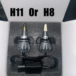 H11 Or H8 Led Headlight Bulbs 6000k 