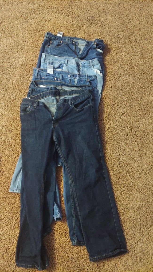 5 Pair Of New Levi Jeans