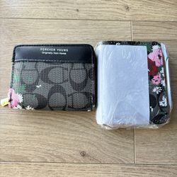 Floral Pattern Compact Wallet – Elegant & Functional