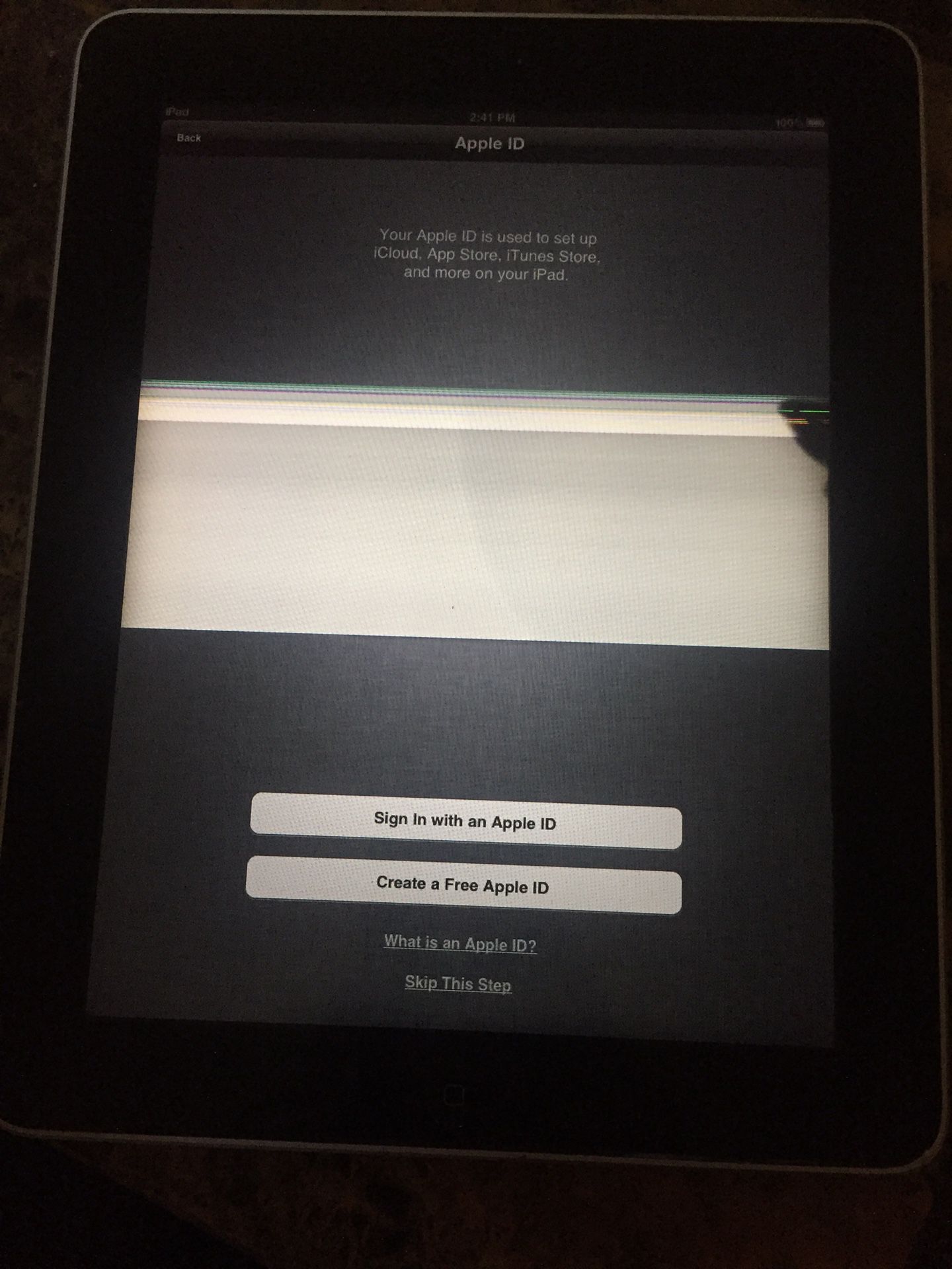 iPad 32gb first generation FOR PARTS unlocked