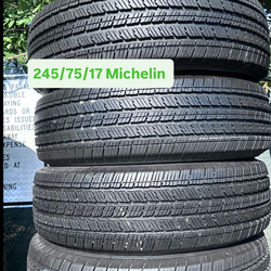Set of four used 245/75 R17 Michelin $300