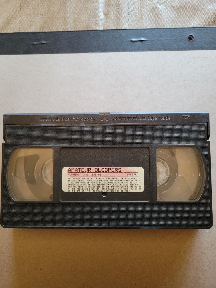 Amature Bloopers Adult VHS