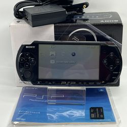 Sony PSP-3000 Piano Black Console In Box CIB Region Free