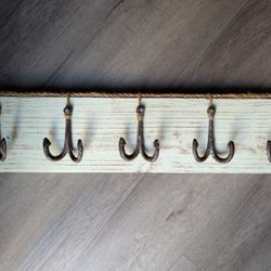 Coat Rack Wall Mount with 5 Double Hooks