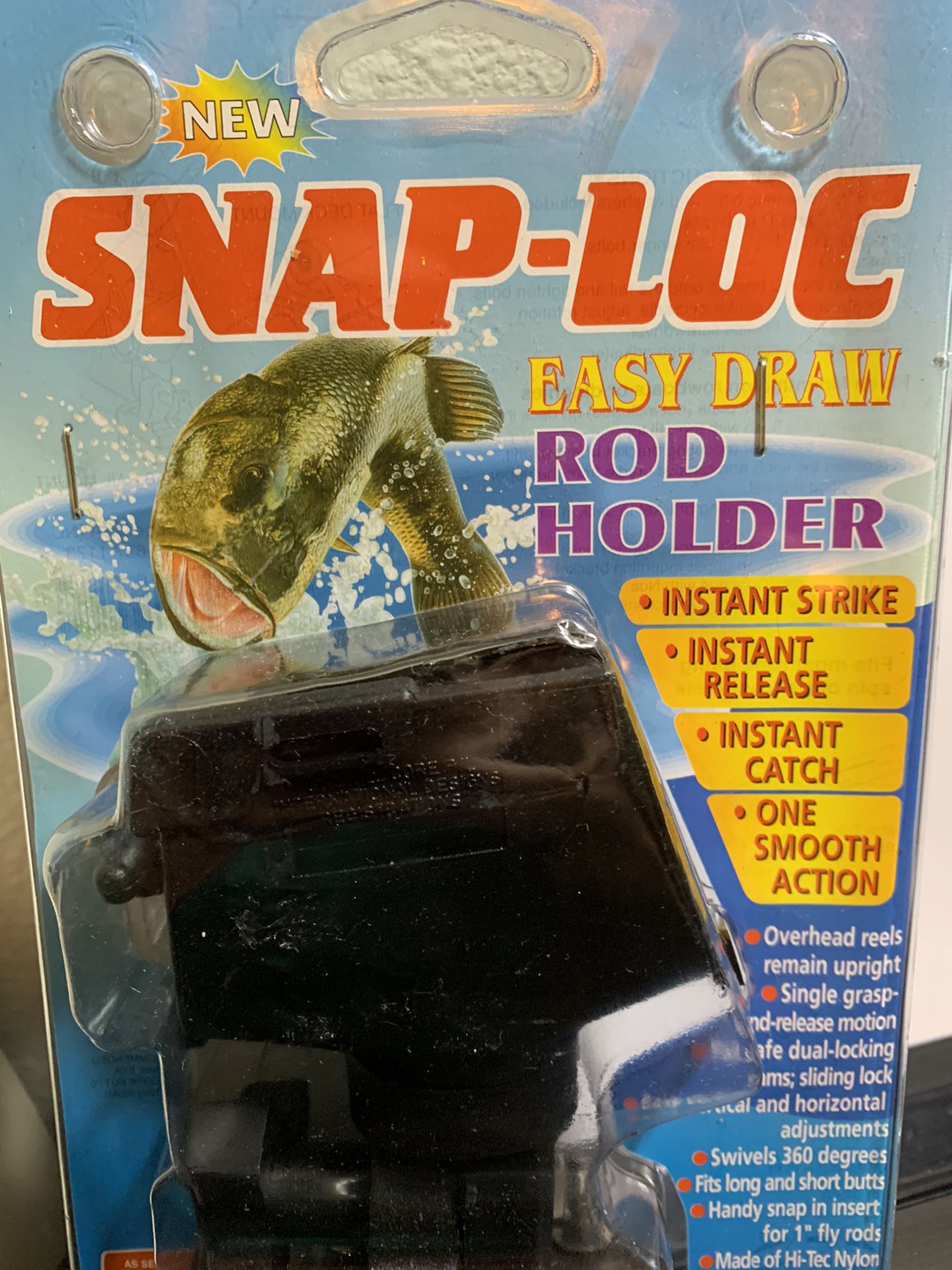 NEW Snap-Loc Pro Easy Draw Fishing Pole Rod Holder! New Gear