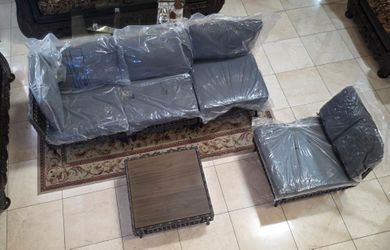 outdoor Rattan sectional patio set