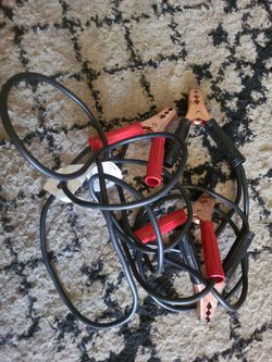 Jumper cables heavy duty approx 6ft cables are seperate