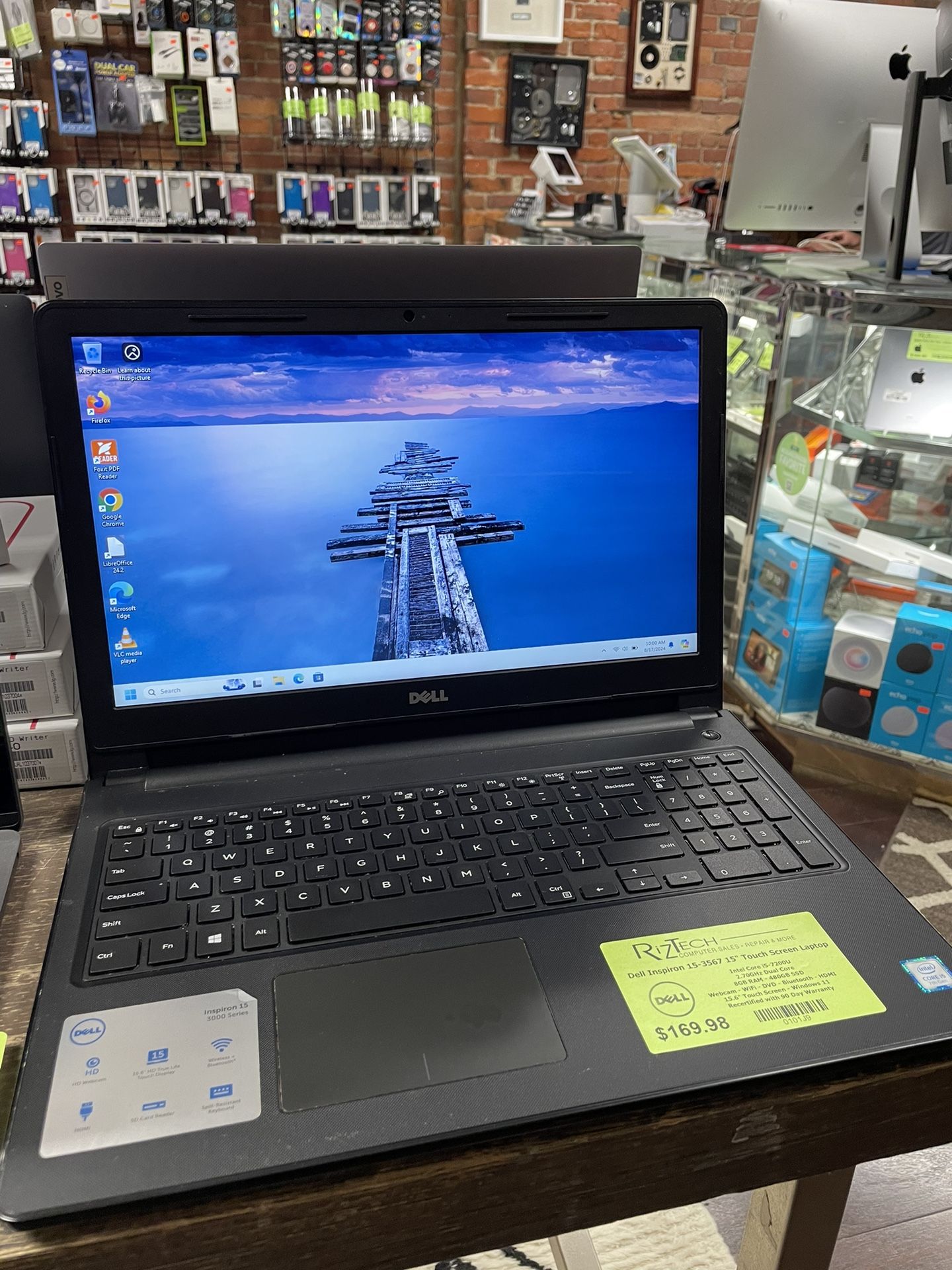 Dell Inspiron Touchscreen 15.6” Intel Core i5 2.70GHz Dual Core 8GB RAM 480GB SSD @RizTech