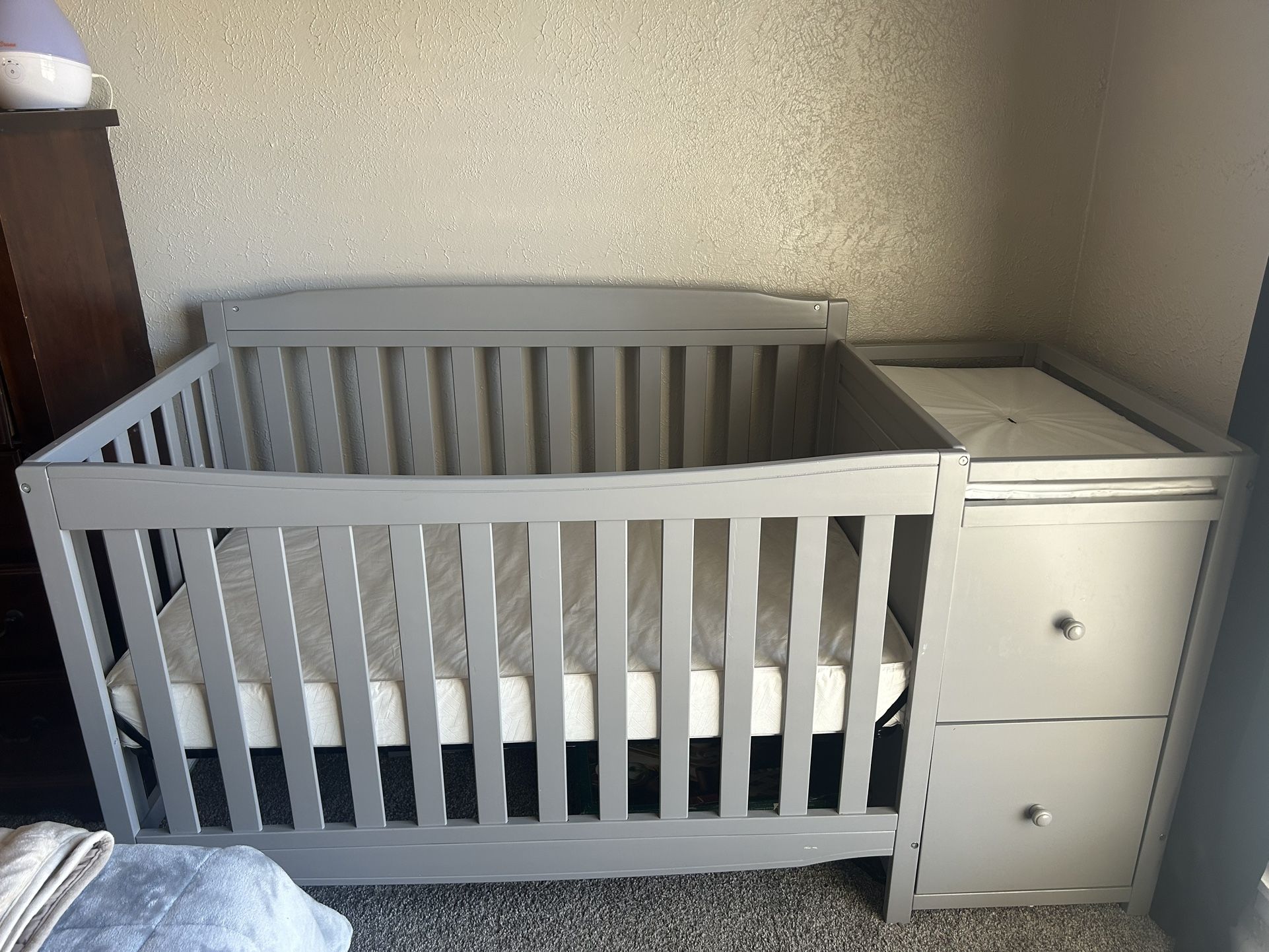 BRAND NEW CRIB AND MATTRESS