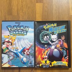 Pokemon DVD Lot – Mewtwo Returns & Pokemon Heroes