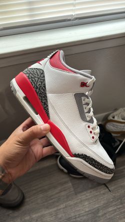 Fire red 3s Sz 10.5 Og box