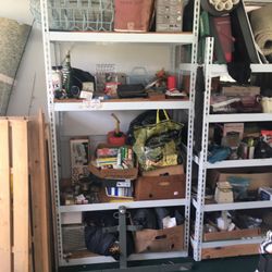 Heavy metal shelving $75 complete or 50 frames only read description