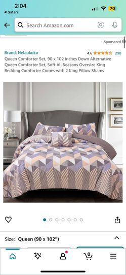 New Queen Flannel Comforter 