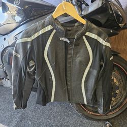 Women's Leather Motorcycle Jacket 