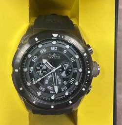 Invicta Speedway 20311 Men’s 50mm Chronograph Black Dial Rubber Strap Watch