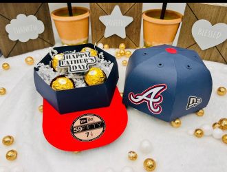 Father’s Day Atlanta Braves Baseball Cardstock  hat