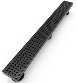 Black Stainless Steel Linear Shower Drain 72