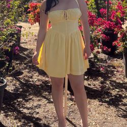 Yellow Short Dress