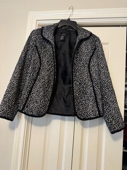 Leopard Print Quilted Zip-Up Jacket