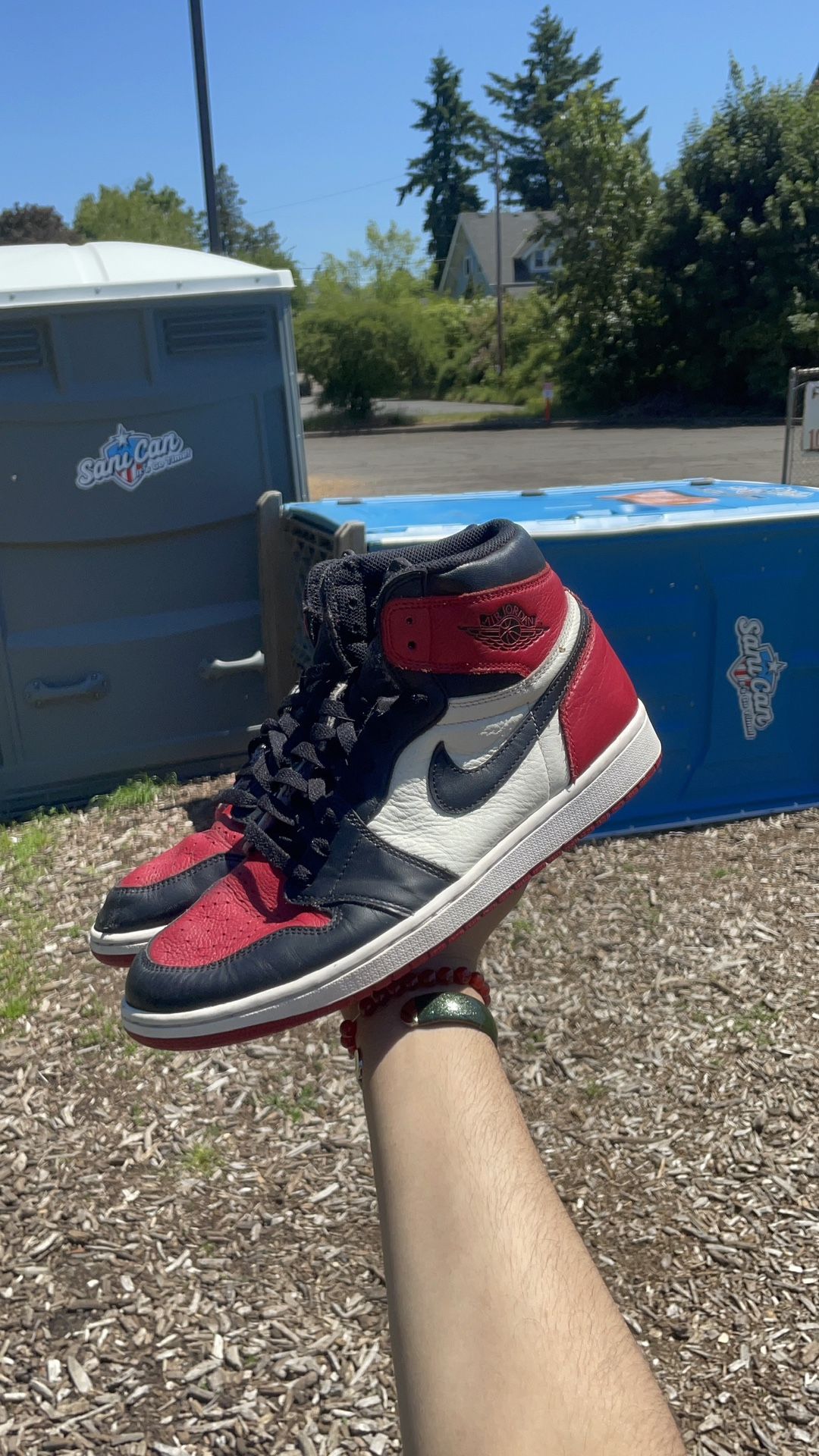 Jordan 1 High Bred Toe Size 10.5M