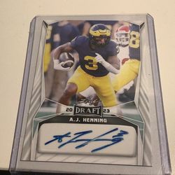 Autographed Football Card