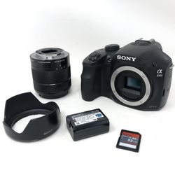 Sony Alpha A3000 DSLR Camera With Extras 