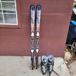 Head C200 XFrame 156cm With RFL W Bindings With Head Edge Ski Boots Size 10.5